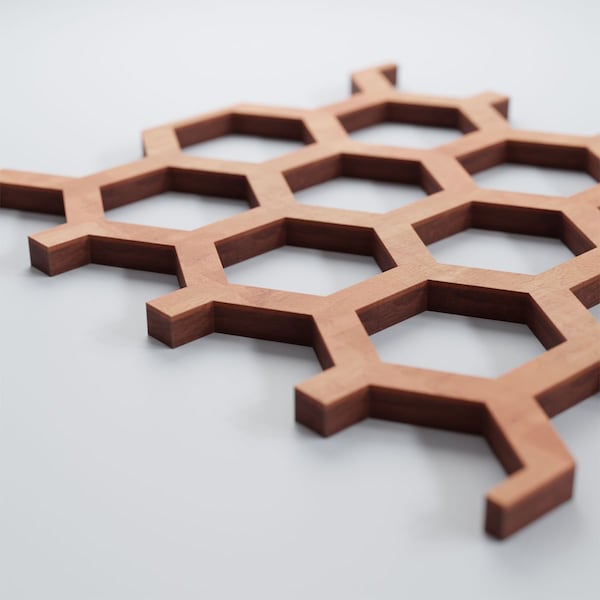 Ekena Millwork Extra Small Westmore Decorative Fretwork Wood Wall Panels, Cherry, 4 7/8"W x 7 3/8"H x 3/8"T - WALW08X08X0375WSTCH