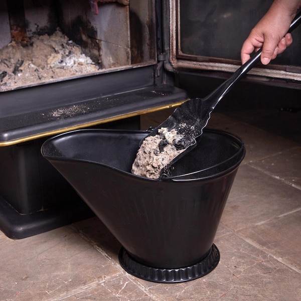 Lasting Traditions Imperial Black Powder Coated Steel Coal Hod - LT0163