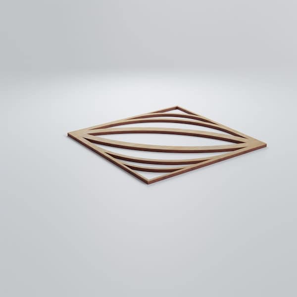 Ekena Millwork Medium Otis Decorative Fretwork Wood Wall Panels, Birch, 15 3/8"W x 15 3/8"H x 3/8"T - WALW16X16X0375OTSBI
