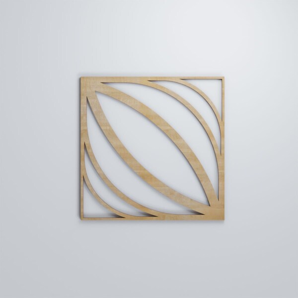 Ekena Millwork Medium Otis Decorative Fretwork Wood Wall Panels, Birch, 15 3/8"W x 15 3/8"H x 3/8"T - WALW16X16X0375OTSBI