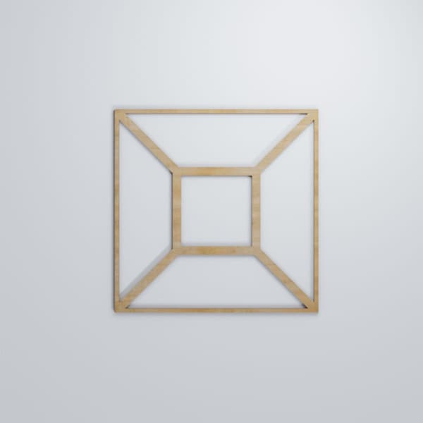 Ekena Millwork Large Marion Decorative Fretwork Wood Wall Panels, Hickory, 23 3/8"W x 23 3/8"H x 3/8"T - WALW24X24X0375MARHI