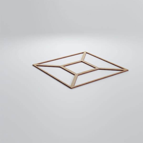 Ekena Millwork Large Marion Decorative Fretwork Wood Wall Panels, Hickory, 23 3/8"W x 23 3/8"H x 3/8"T - WALW24X24X0375MARHI