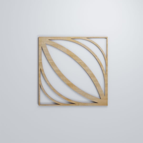 Ekena Millwork Medium Otis Decorative Fretwork Wood Wall Panels, Hickory, 15 3/8"W x 15 3/8"H x 3/8"T - WALW16X16X0375OTSHI