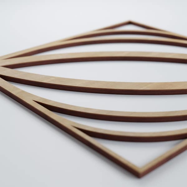 Ekena Millwork Medium Otis Decorative Fretwork Wood Wall Panels, Hickory, 15 3/8"W x 15 3/8"H x 3/8"T - WALW16X16X0375OTSHI