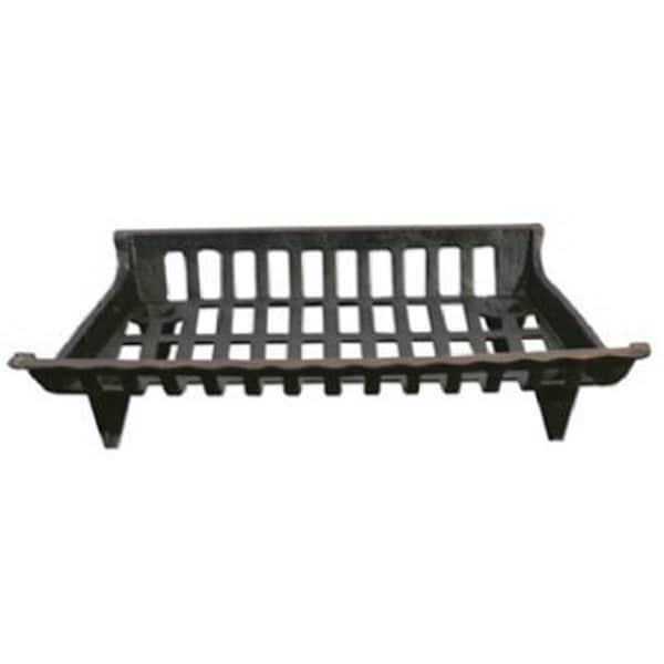 Blueprints CG24 24 in. Cast Iron Fireplace Grate, Black - BL2670235