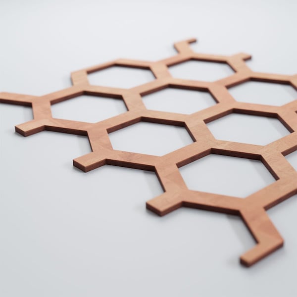 Ekena Millwork Large Westmore Decorative Fretwork Wood Wall Panels, Cherry, 15 1/2"W x 23 3/8"H x 3/8"T - WALW24X24X0375WSTCH