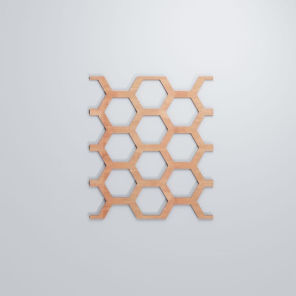 Ekena Millwork Large Westmore Decorative Fretwork Wood Wall Panels, Cherry, 15 1/2"W x 23 3/8"H x 3/8"T - WALW24X24X0375WSTCH