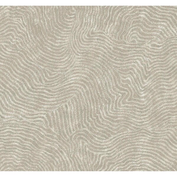York Wallcoverings Modern Wood Taupe Wallpaper Sample - OI0712SAM