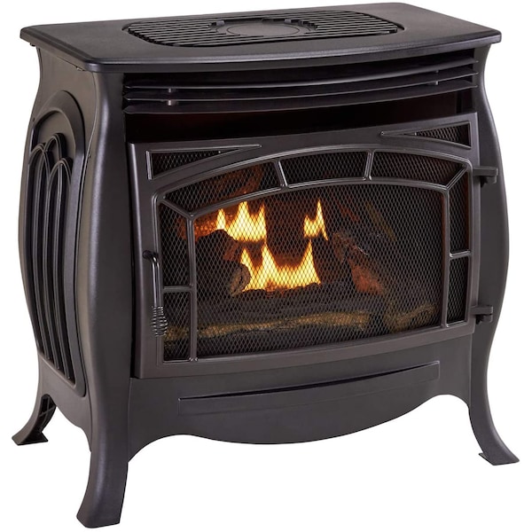 Duluth Forge Dual Fuel Ventless Gas Stove - 26,000 Btu, Remote Control Matte - FDSR25