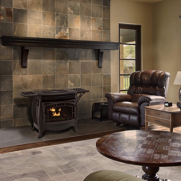 Duluth Forge Dual Fuel Ventless Gas Stove - 26,000 Btu, Remote Control Matte - FDSR25