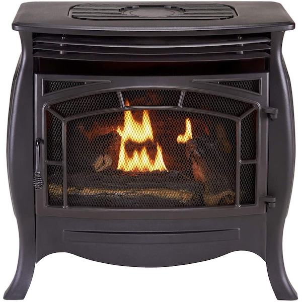 Duluth Forge Dual Fuel Ventless Gas Stove - 26,000 Btu, Remote Control Matte - FDSR25