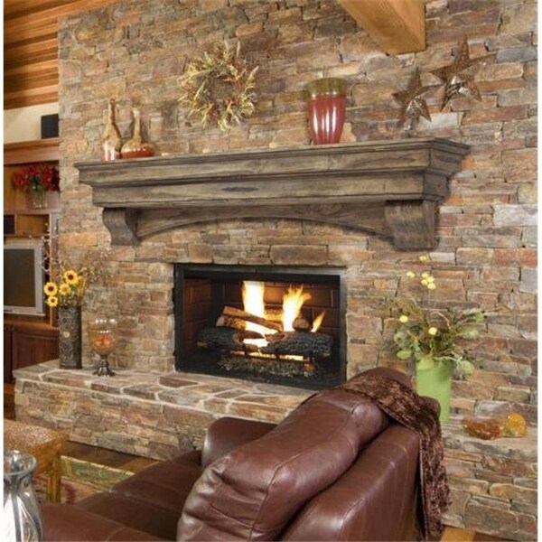 Pearl Mantels Pearl Mantels 497-48-10 The Celeste 48 in. Mantel Shelf; Dune Finish - 497-48-10