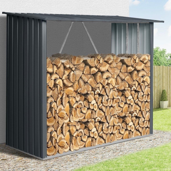 Rts Home Accents Wood Shed, Graphite Color - 556200110A7981