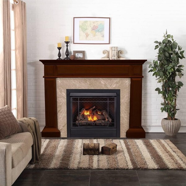 Generic Fireplace Mantel Surround in Unfinished Oak - FM32-6-U