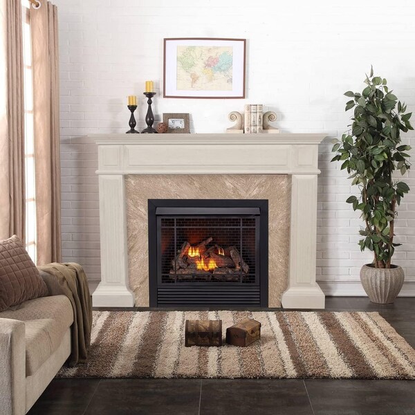 Generic Fireplace Mantel Surround in Unfinished Oak - FM32-6-U