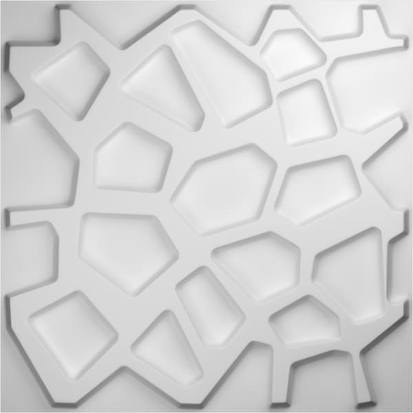 Ekena Millwork 19 5/8in. W x 19 5/8in. H Dublin EnduraWall Decor 3D Wall Panel Covers, Total 26.75 Sq. Ft., 10PK - WP20X20DUWH-CASE-10