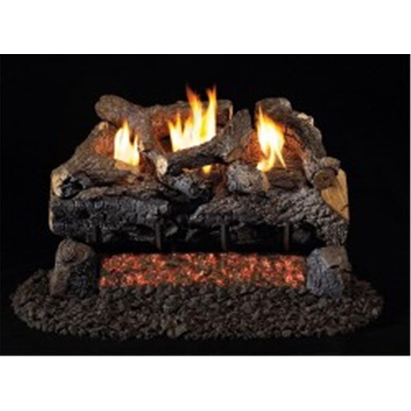 Cunningham Gas Products Real Fyre   30 in. G18 Series Evening Fyre Charred Vent Free Log Set - ECV-30