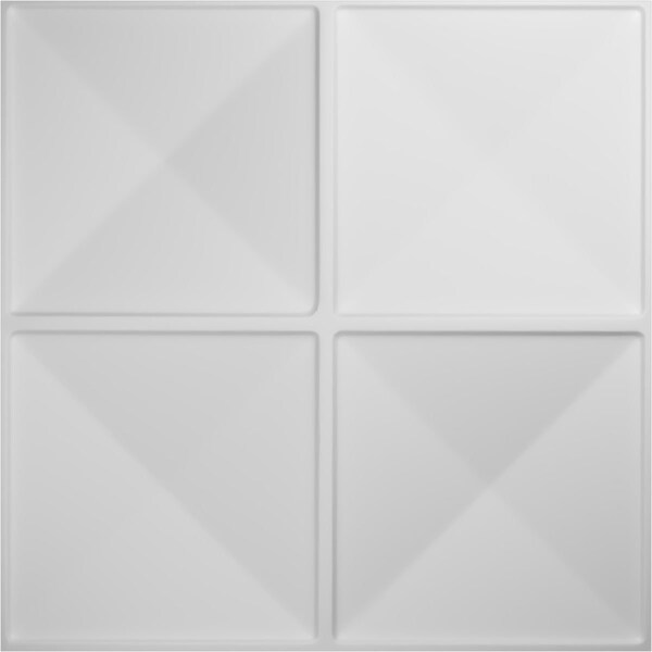 Ekena Millwork 19 5/8in. W x 19 5/8in. H Richmond EnduraWall Decor 3D Wall Panel Covers, Total 26.75 Sq. Ft., 10PK - WP20X20RIWH-CASE-10