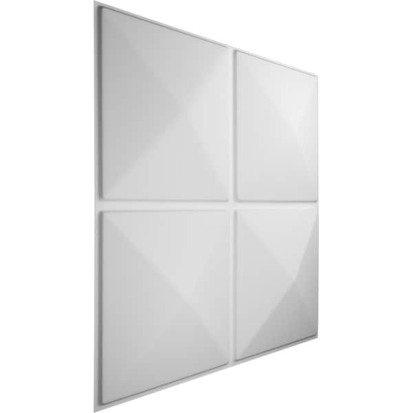 Ekena Millwork 19 5/8in. W x 19 5/8in. H Richmond EnduraWall Decor 3D Wall Panel Covers, Total 26.75 Sq. Ft., 10PK - WP20X20RIWH-CASE-10