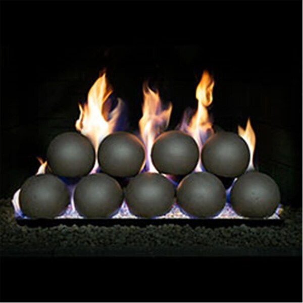 Cunningham Gas Products Real Fyre  4 in. Fyre Spheres - Epic Black  34 Piece - FS4-30-EB