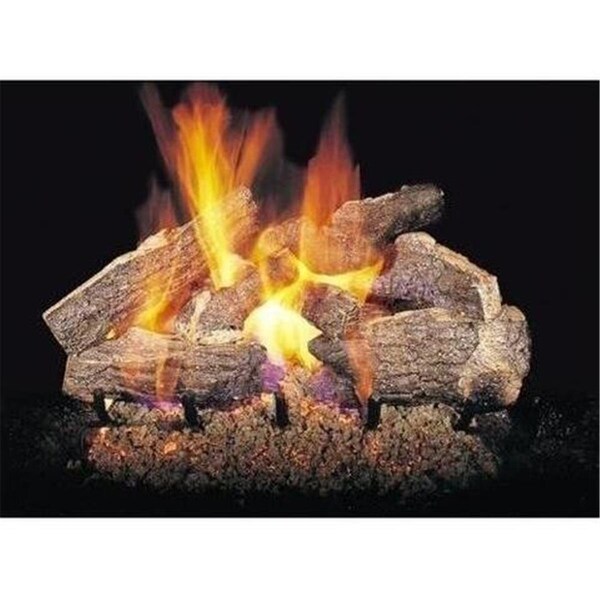 Cunningham Gas Products Real Fyre CHRRSO-18-20 18 & 20 in. Charred Rugged Split Oak Vented Log Set - CHRRSO-18/20