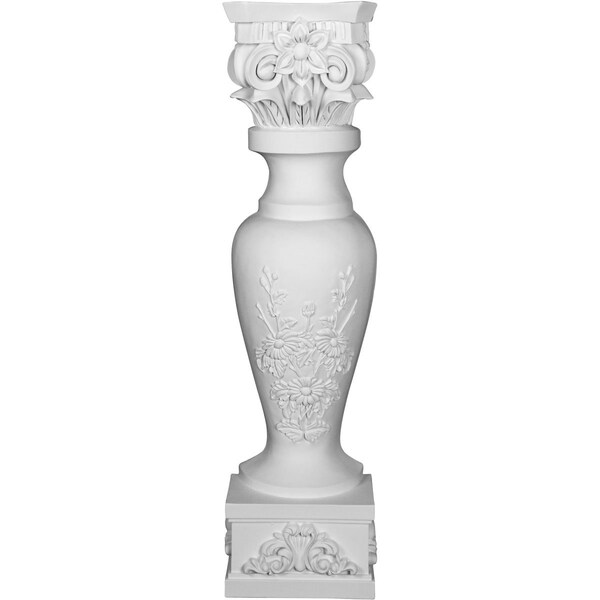 Ekena Millwork 10 1/4"W x 8 1/4"D x 39 3/8"H Floral Surround - SUR39X10X08FL