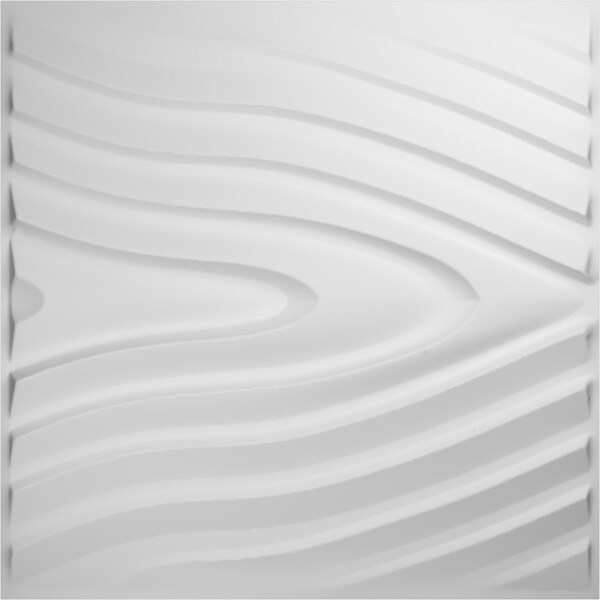 Ekena Millwork 19 5/8in. W x 19 5/8in. H Kahuna EnduraWall Decor 3D Wall Panel Covers, Total 32.1 Sq. Ft., 12PK - WP20X20KHWH-CASE-12