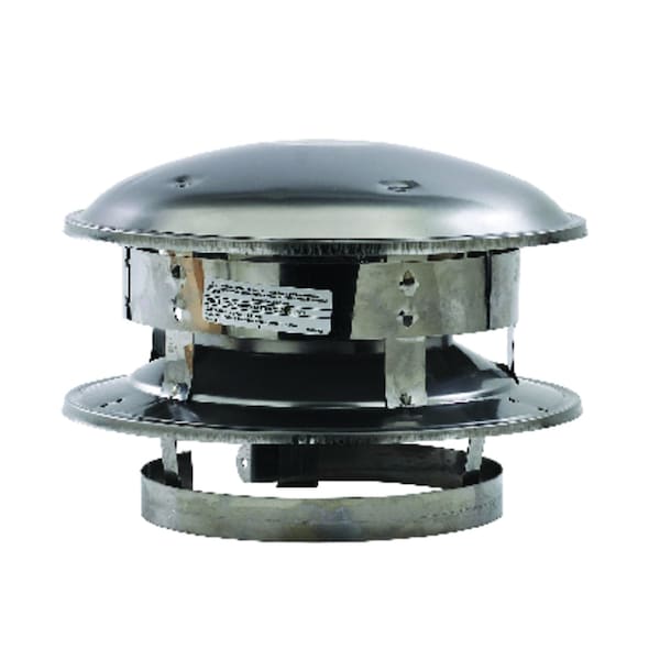 Selkirk Selkirk 6 in. D Stainless Steel Round Top Dome - 206800
