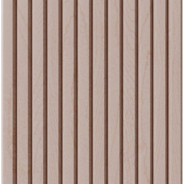 Designs Of Distinction 1" Tall Bevel Slat Tambour - Hard Maple (12"W x 96"L) - 011296204HM1