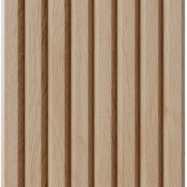 Designs Of Distinction 1-1/2" Tall Bevel Slat Tambour - Red Oak (12"W x 96"L) - 011296207AK1