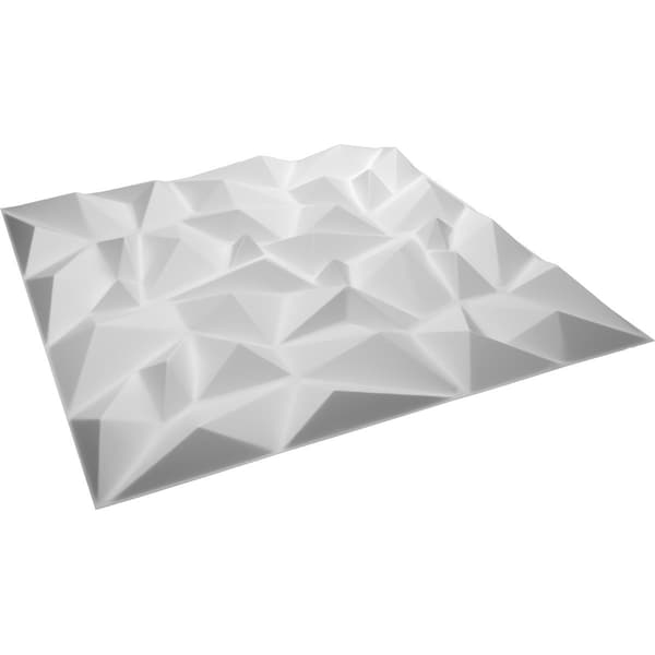 Ekena Millwork 19 5/8in. W x 19 5/8in. H Leto EnduraWall Decorative 3D Wall Panel Covers, Total 26.75 Sq. Ft., 10PK - WP20X20LTWH-CASE-10