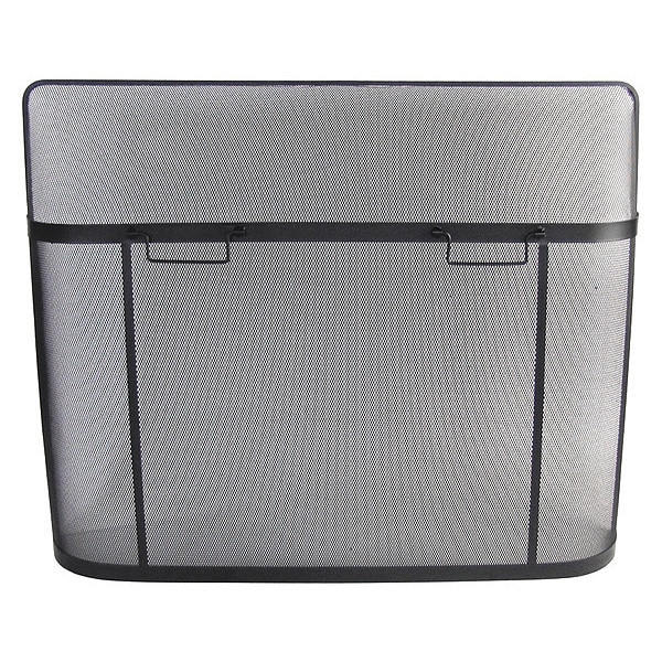 Pleasant Hearth Fireplace Screen Guard, 39" W 31" H, 7" L, Black Finish - FA342S