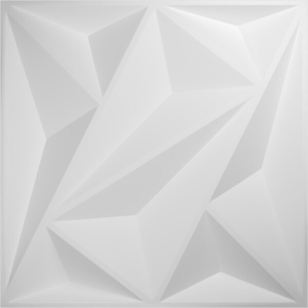 Ekena Millwork 19 5/8in. W x 19 5/8in. H Marquise EnduraWall Decorative 3D Wall Panel, White, 50PK - WP20X20MQWH-CASE-50