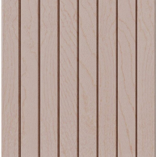 Designs Of Distinction 1-1/2" Thin Bevel Slat Tambour - Hard Maple (12"W x 48"L) - 011248206HM1
