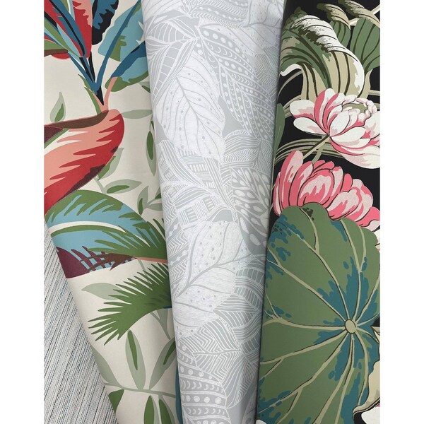 York Wallcoverings Fountain Grass Jade Wallpaper - GO8303