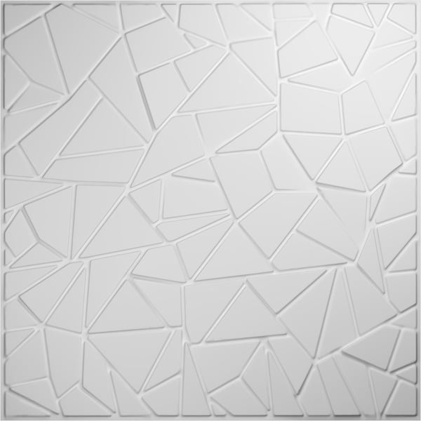 Ekena Millwork 19 5/8in. W x 19 5/8in. H Elwod EnduraWall Decorative 3D Wall Panel, White, 10PK - WP20X20EWWH-CASE-10