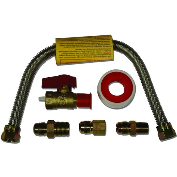 Generic 18In. Universal Gas Appliance Hook-Up Kit - Model# Gls200-18Tf - GLS200-18TF