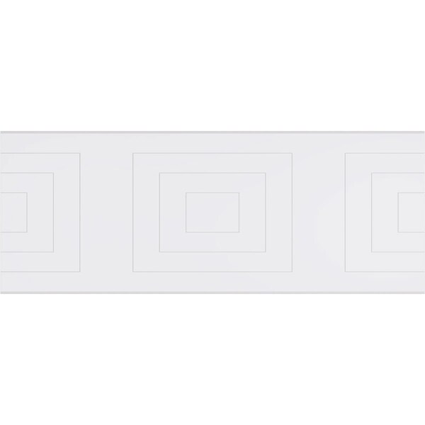 Ekena Millwork Set of Four Panels for 94 1/2"W x 36 1/4"H Mid Century Modern Fretwork Wainscot Wall Paneling - WPKP18X01X47MCM