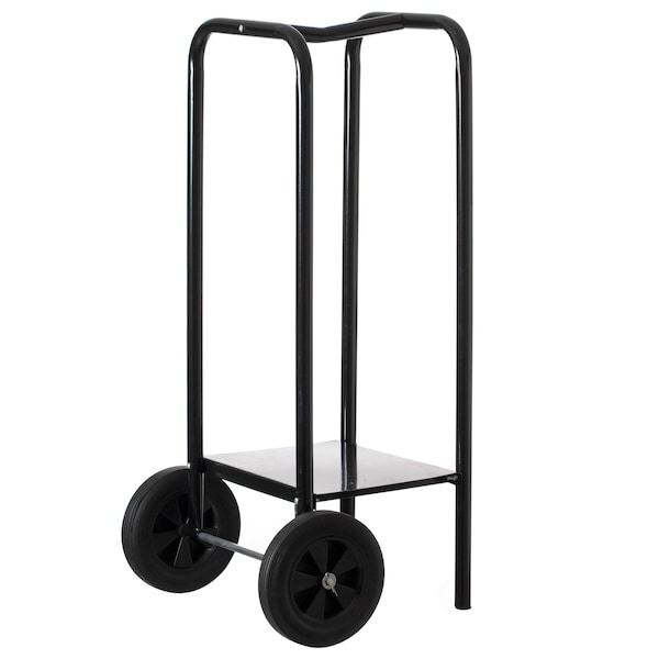 Gardenised Indoor and Outdoor Patio Steel Firewood Log Carrier, Wood Rack Storage Stacking Holder, Black - QI004520