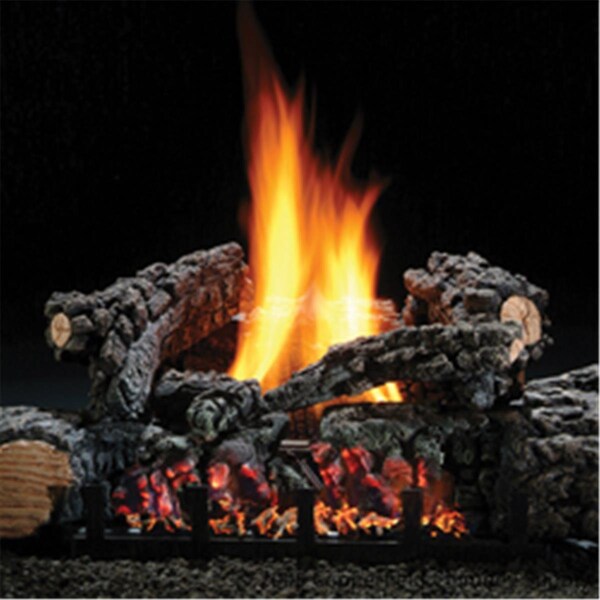 Rickis Rugs Hargrove Manufacturing 22 Inch Highland Glow Vent-free Log Set LP Variable Flame - RI1655084