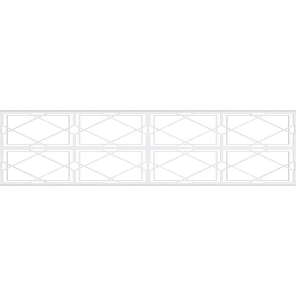 Ekena Millwork Set of Four Panels for 94 1/2"W x 24 1/4"H Kiowa Fretwork Wainscot Wall Paneling - WPKP12X01X47KWA