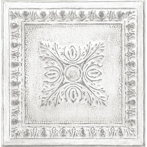 Nuwallpaper NuWallpaper NU2495 Reclaimed Tin Peel & Stick Wallpaper - NU2495