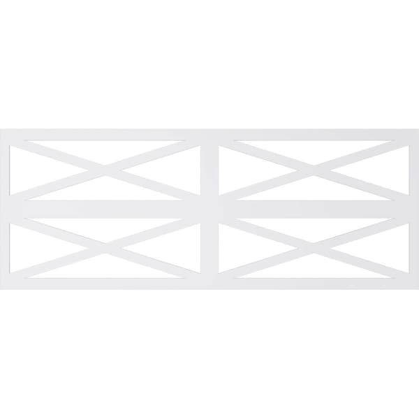 Ekena Millwork Set of Four Panels for 94 1/2"W x 36 1/4"H Farmhouse Fence Fretwork Wainscot Wall Paneling - WPKP18X01X47FHF