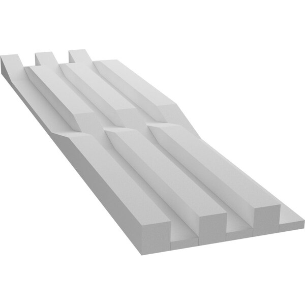 Ekena Millwork 6inW x 24inH x 1inT  EdgeCraft Danube Style Seamless Wall Tile - WPPVC06X24EDA