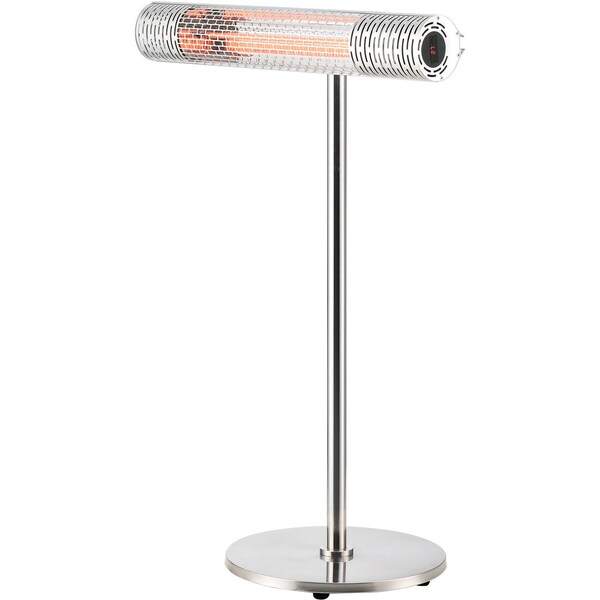 Global Industrial Infrared Patio Heater w/Remote Control, Free Standing, 1500W, 30-3/4inL - 246723