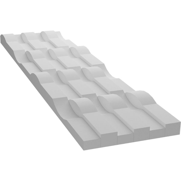 Ekena Millwork 6inW x 24inH x 1inT  EdgeCraft Moraine Style Seamless Wall Tile - WPPVC06X24EMO