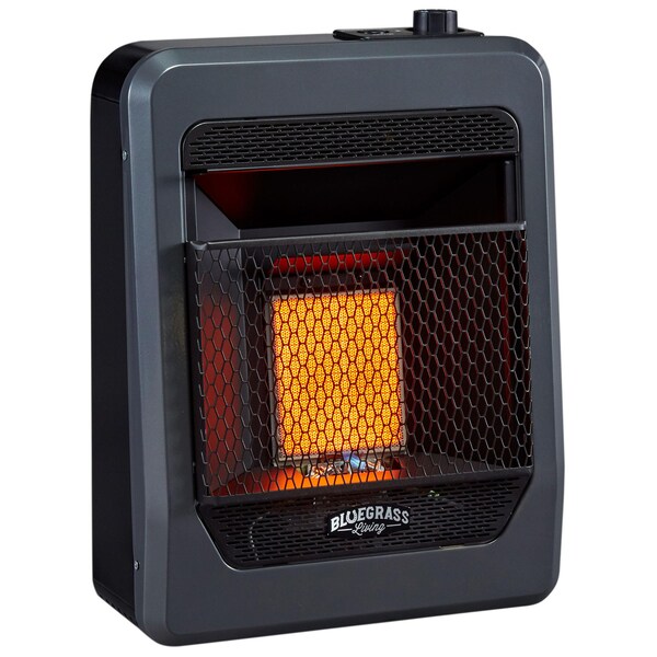 Bluegrass Living Natural Gas Vent Free Infrared Gas Space Heater With Base Feet - 10,  - B10TNIR-B