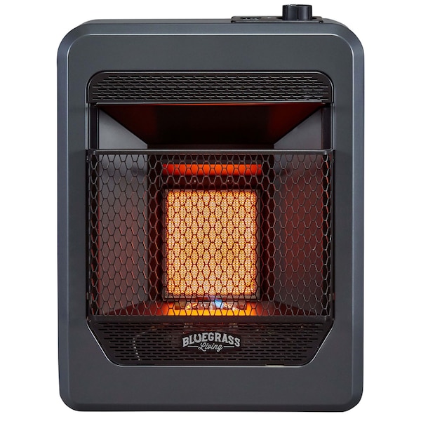 Bluegrass Living Natural Gas Vent Free Infrared Gas Space Heater With Base Feet - 10,  - B10TNIR-B