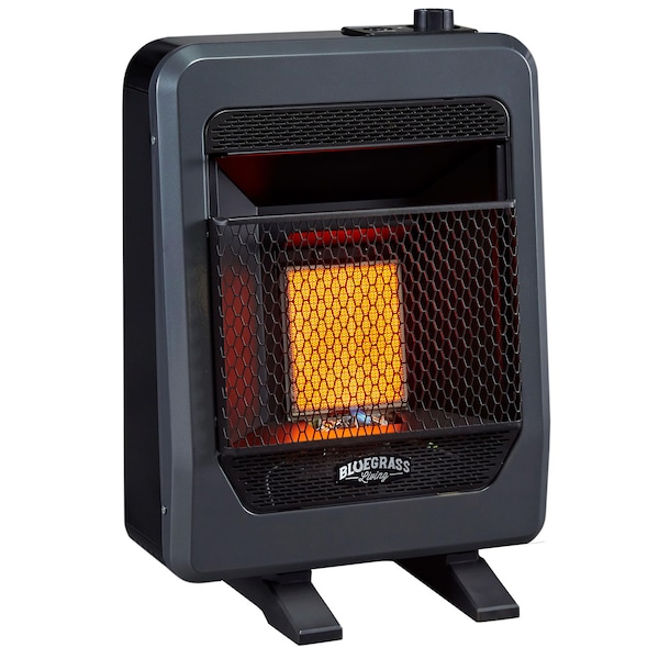 Bluegrass Living Natural Gas Vent Free Infrared Gas Space Heater With Base Feet - 10,  - B10TNIR-B