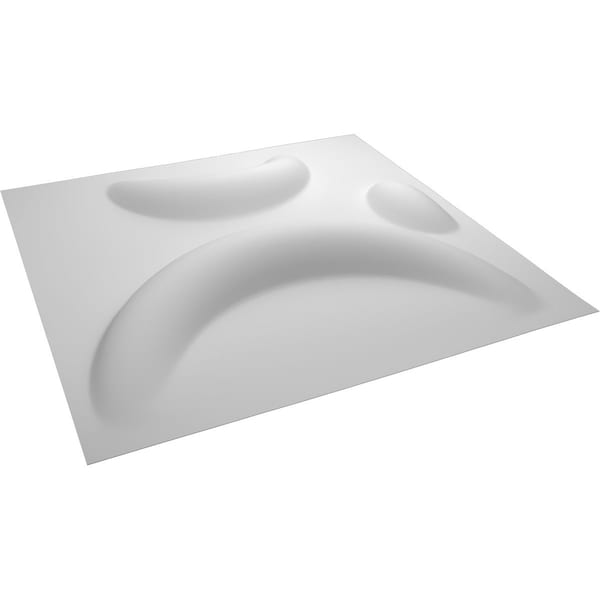 Ekena Millwork 11 7/8in. W x 11 7/8in. H Seville EnduraWall Decor 3D Wall Panel Covers, Total 9.79 Sq. Ft., 10PK - WP12X12SEWH-CASE-10